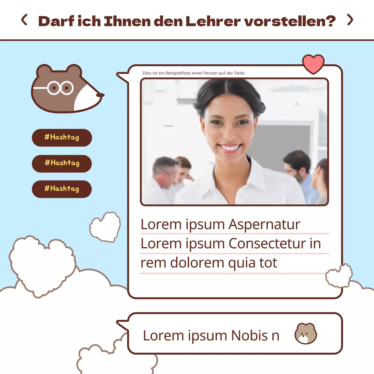 Erstes Kontaktprojekt mit einem pastellfarbenen Botenkonzept