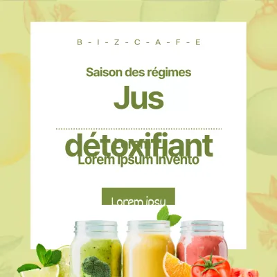 Lancement de jus détoxifiants