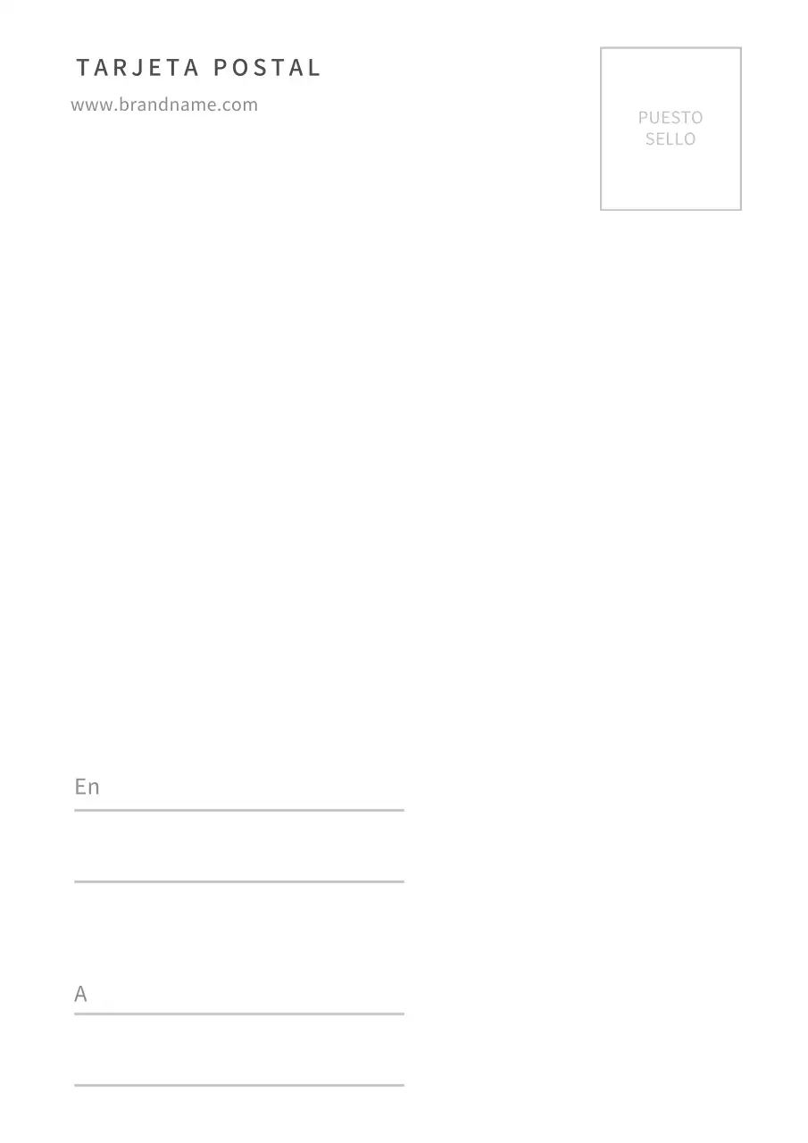 Cartel sencillo de diseño de tarjeta postal con fotografía de paisaje