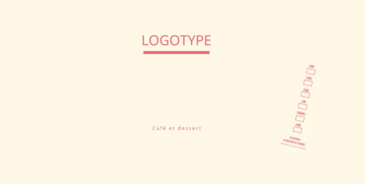 Texte simple jaune rose