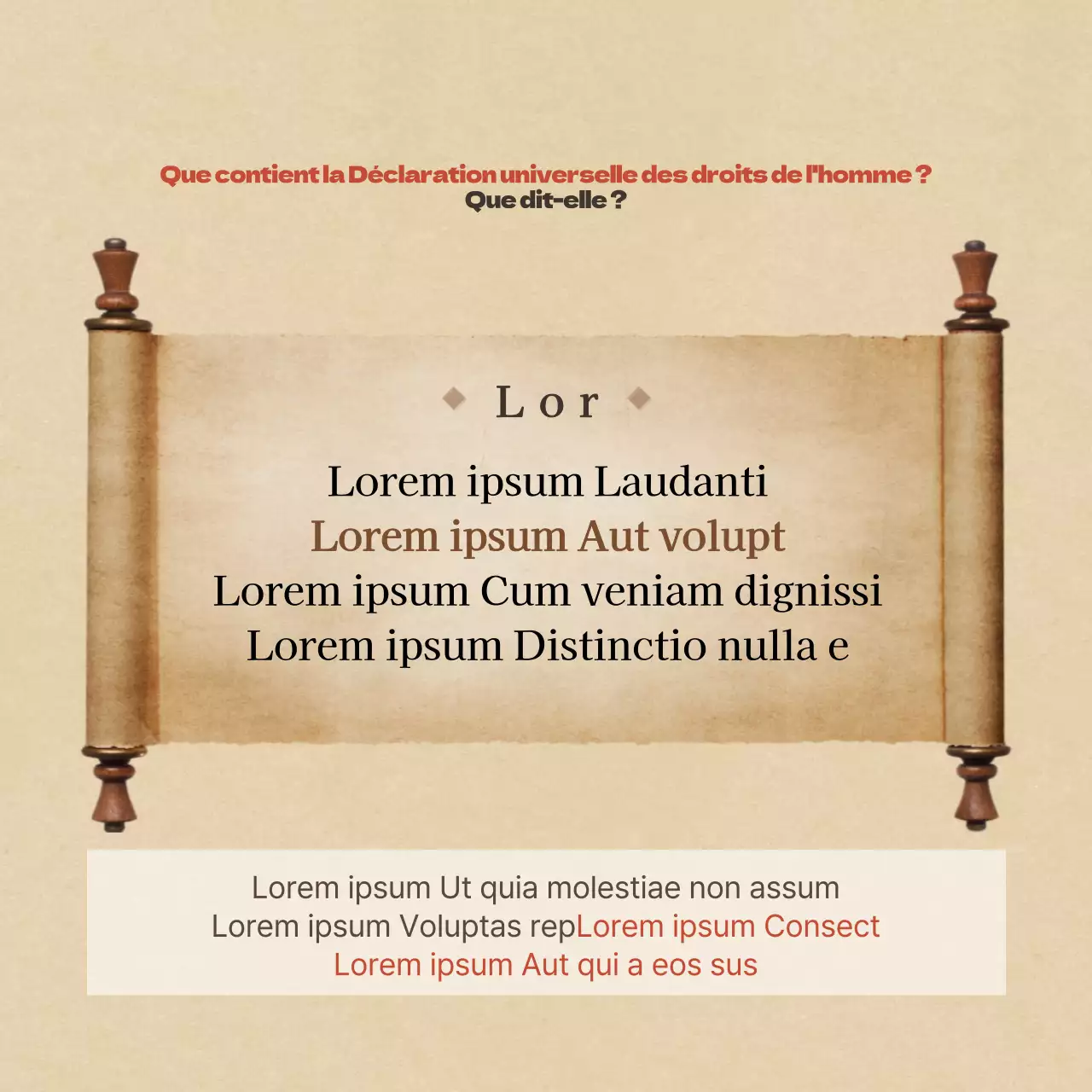 Carte de la Journée mondiale des droits de l'homme de DuclassNews Design