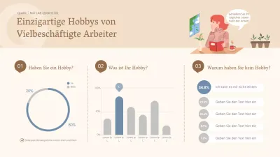 Sanft getönte Umfrage-Infografiken