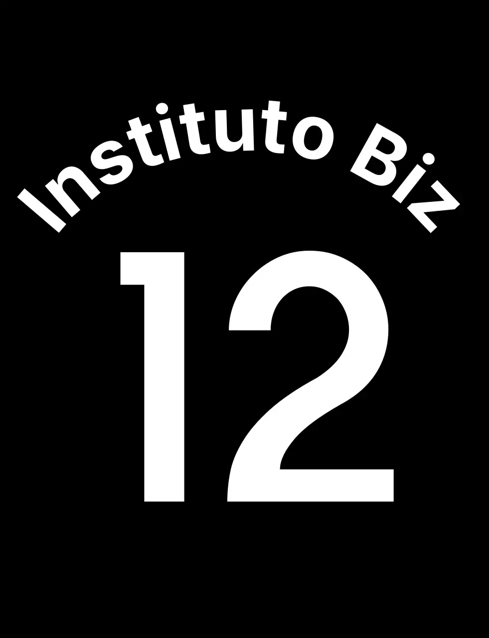 Chaleco sencillo y limpio en blanco y negro para identificar a un equipo deportivo de instituto