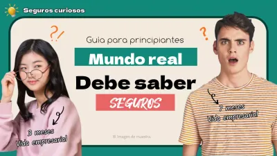 Información obligatoria sobre el seguro para los jóvenes adultos con un fondo verde