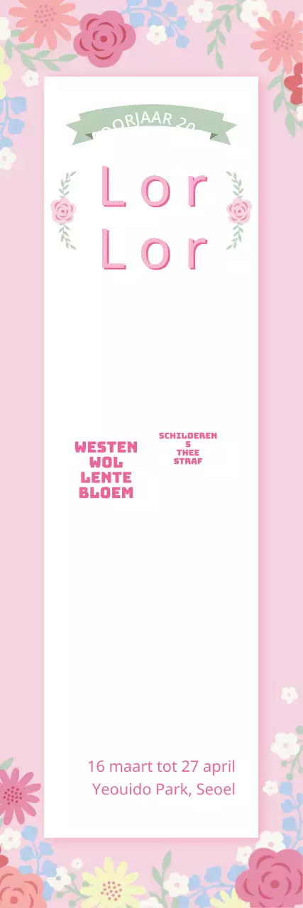 Lentebloemenfestival_Seriële banier