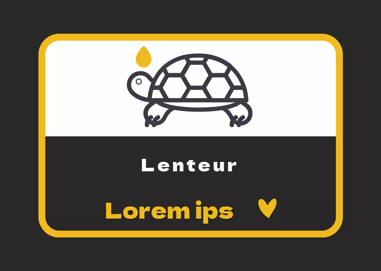 Jaune Noir Instructions de conduite pour débutants faciles à lire