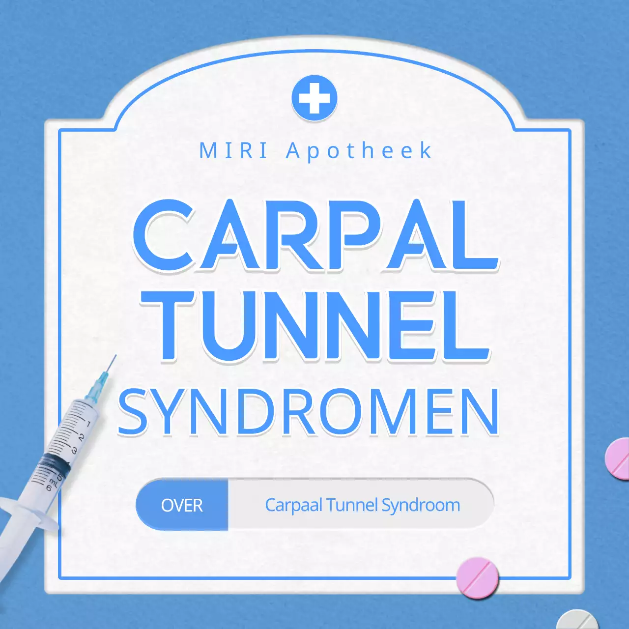 Multicoloured ziekenhuis medicijnentas concept