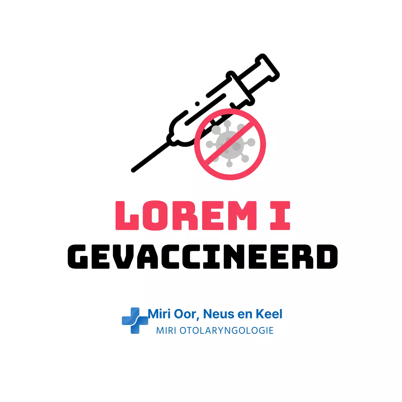 Vaccinatie Cirkel Sticker