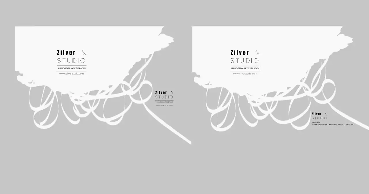 Sieradenwinkel met grijs tekenpatroon