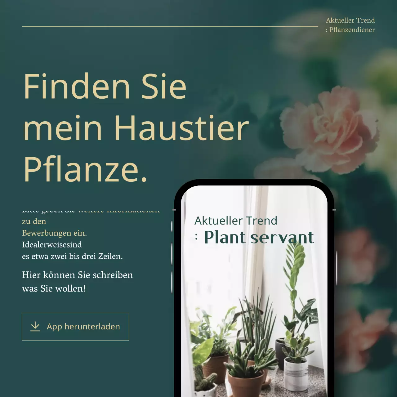 Grüne und goldene Trendpflanzen für Haustiere erklärt