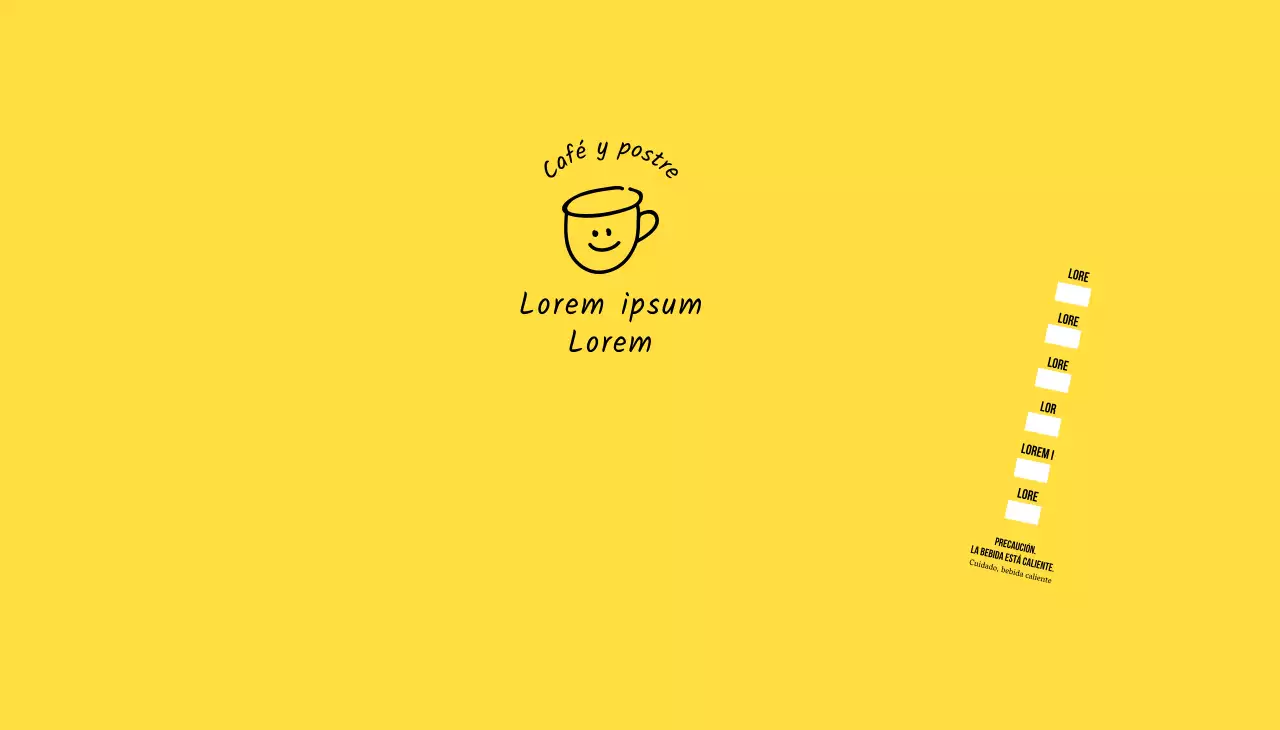 Ilustración dibujada a mano en amarillo