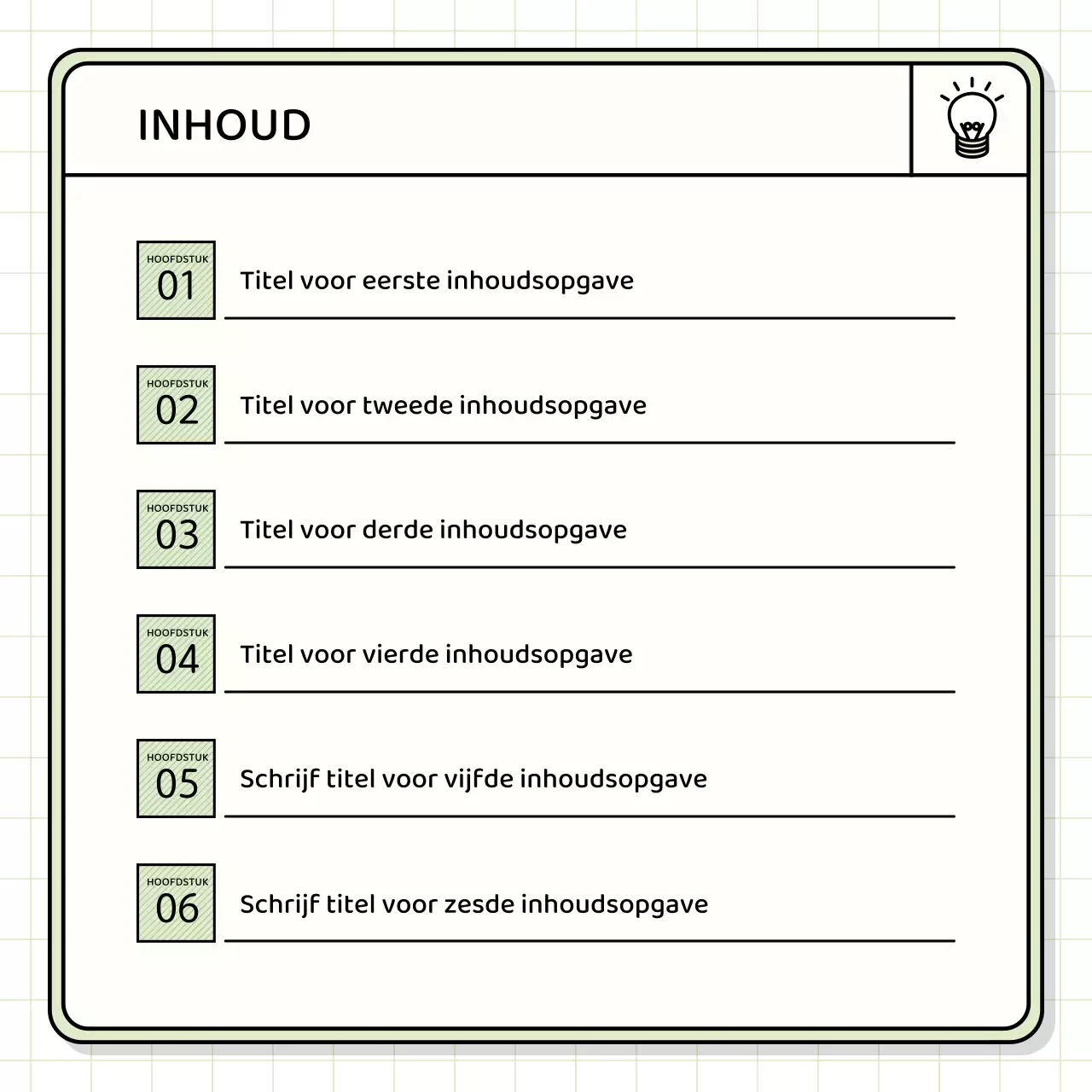 Basis presentatieset in geel en chartreuse