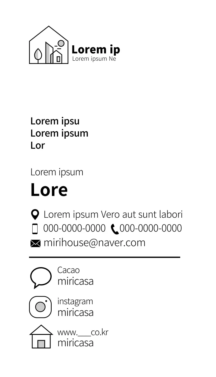 illustrazione logo giallo semplice immobiliare