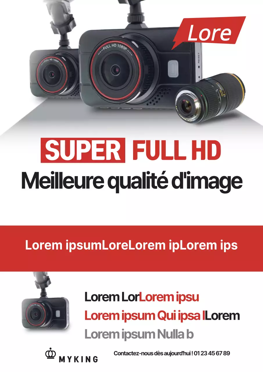 Dépliant sur les nouveaux produits de l'enregistreur de conduite embarqué