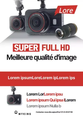 Dépliant sur les nouveaux produits de l'enregistreur de conduite embarqué