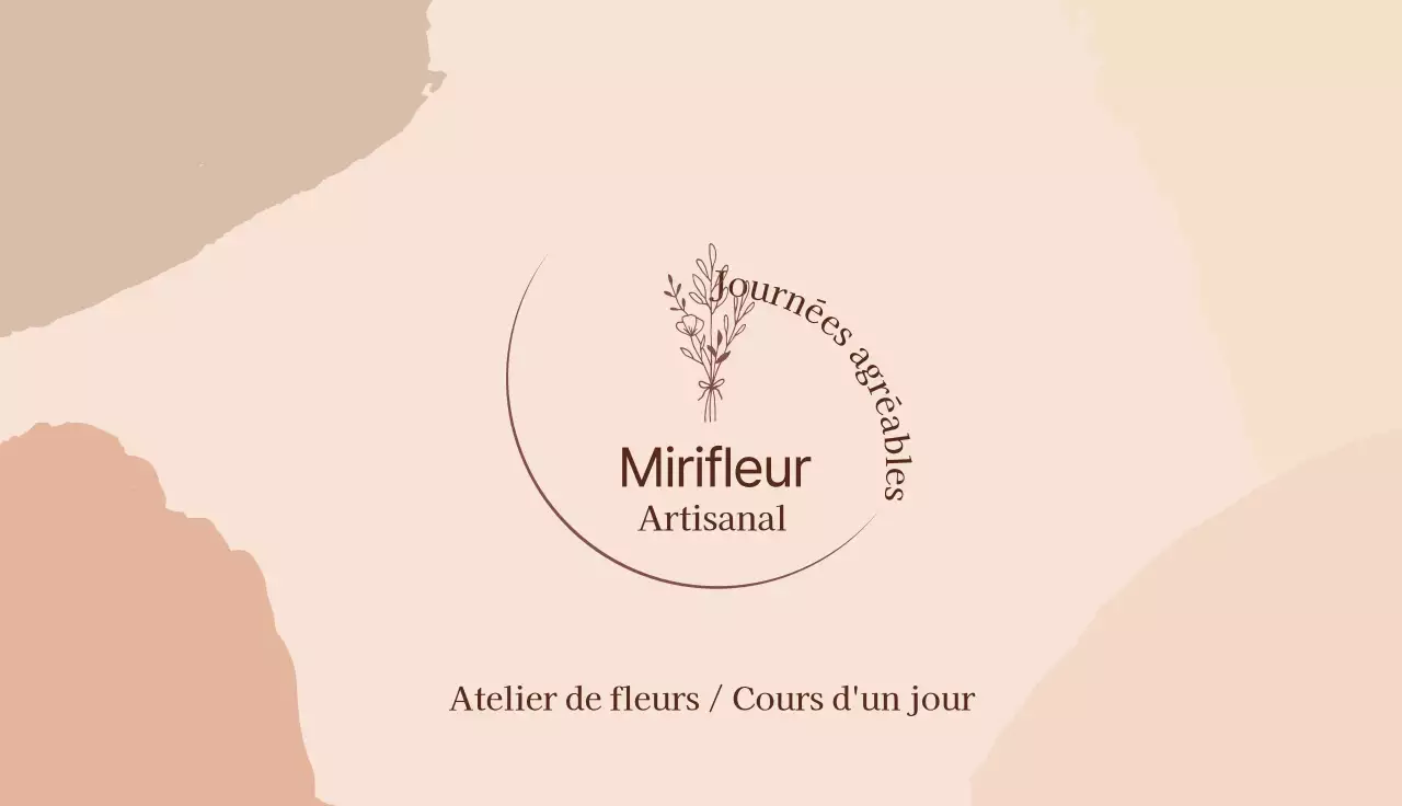 Illustration brune Magasin de fleurs vintage Fleuriste