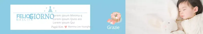 Bomboniere di compleanno blu con foto