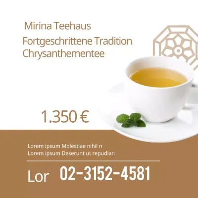 Traditioneller Luxus-Chrysanthementee