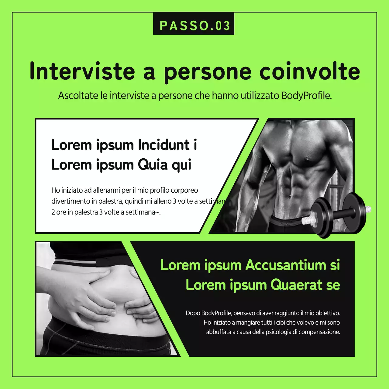 Discutere i pro e i contro del verde lime fluorescente e del nero dei profili del corpo dei giovani.