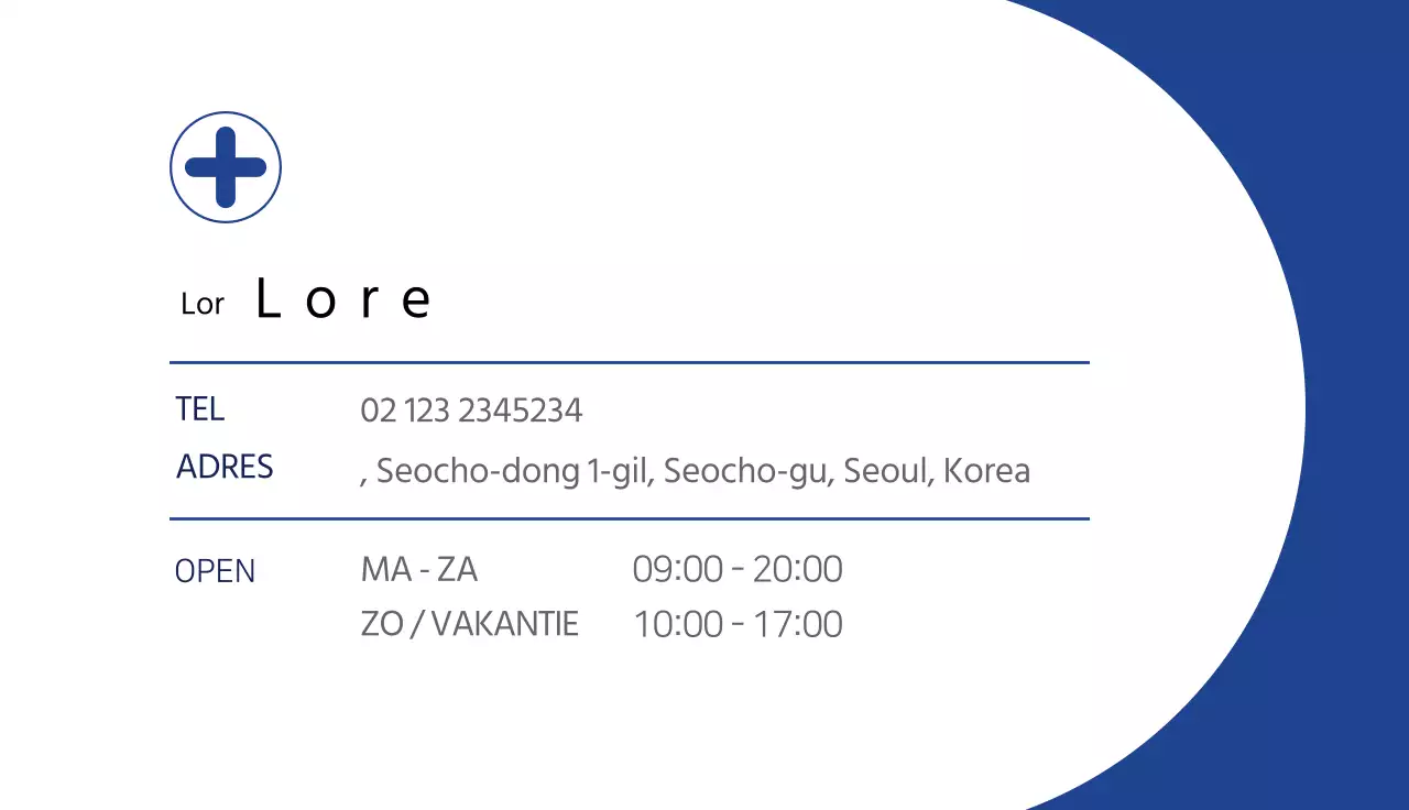 Blauw wit nette illustratie apotheek