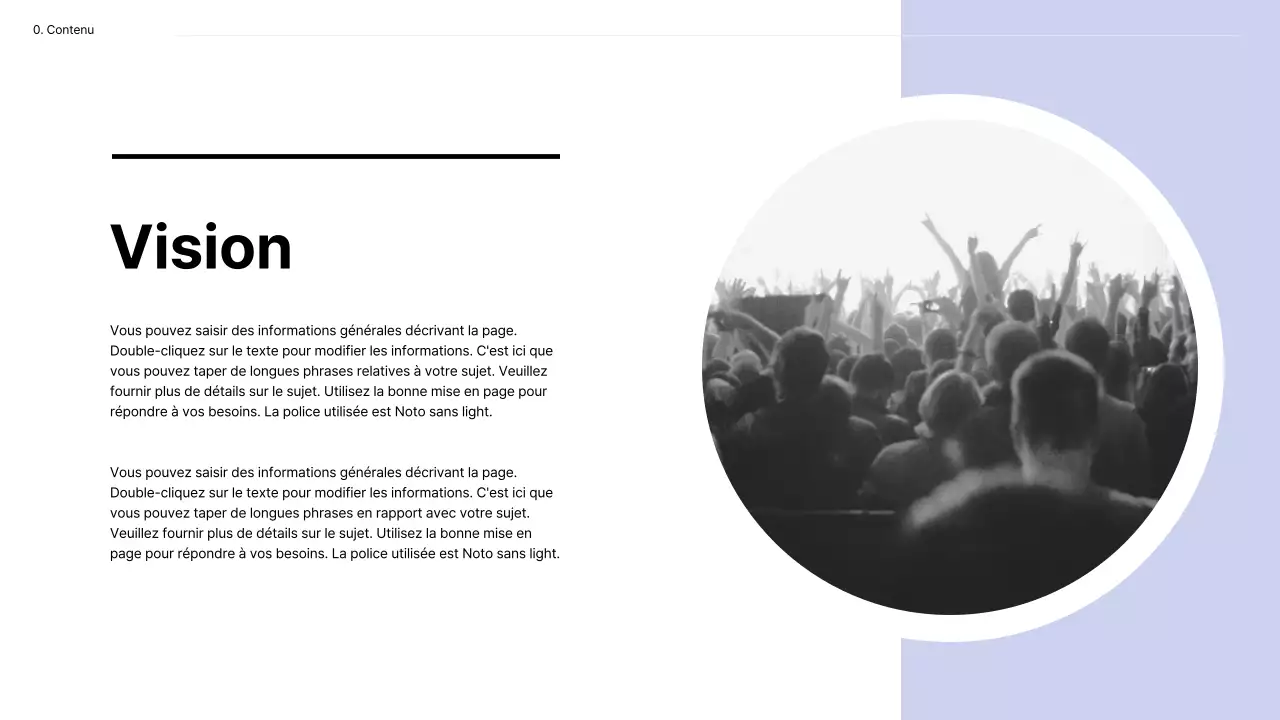 Présentations de base