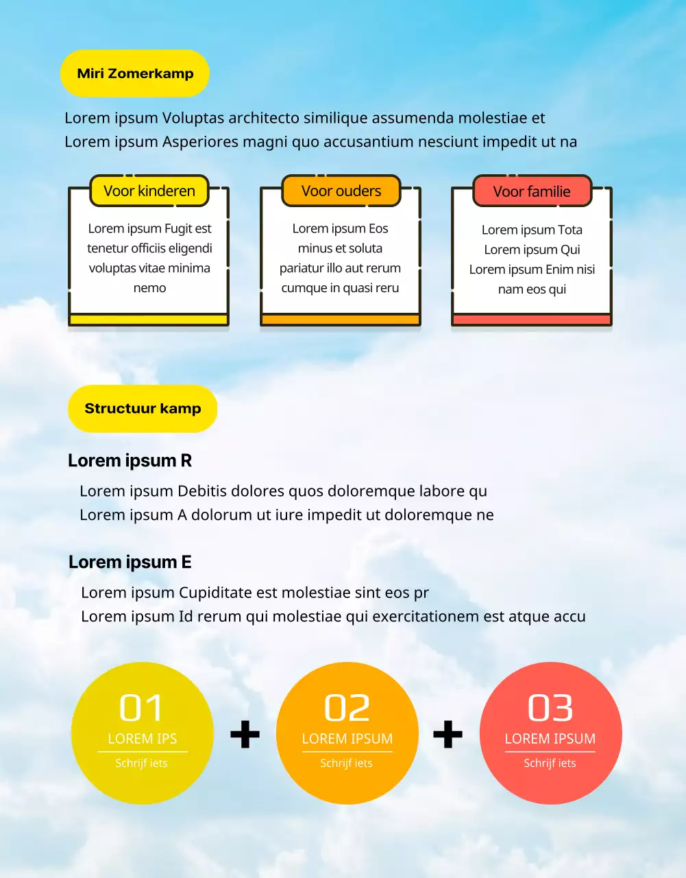 Kamp CardNews in de regenboog