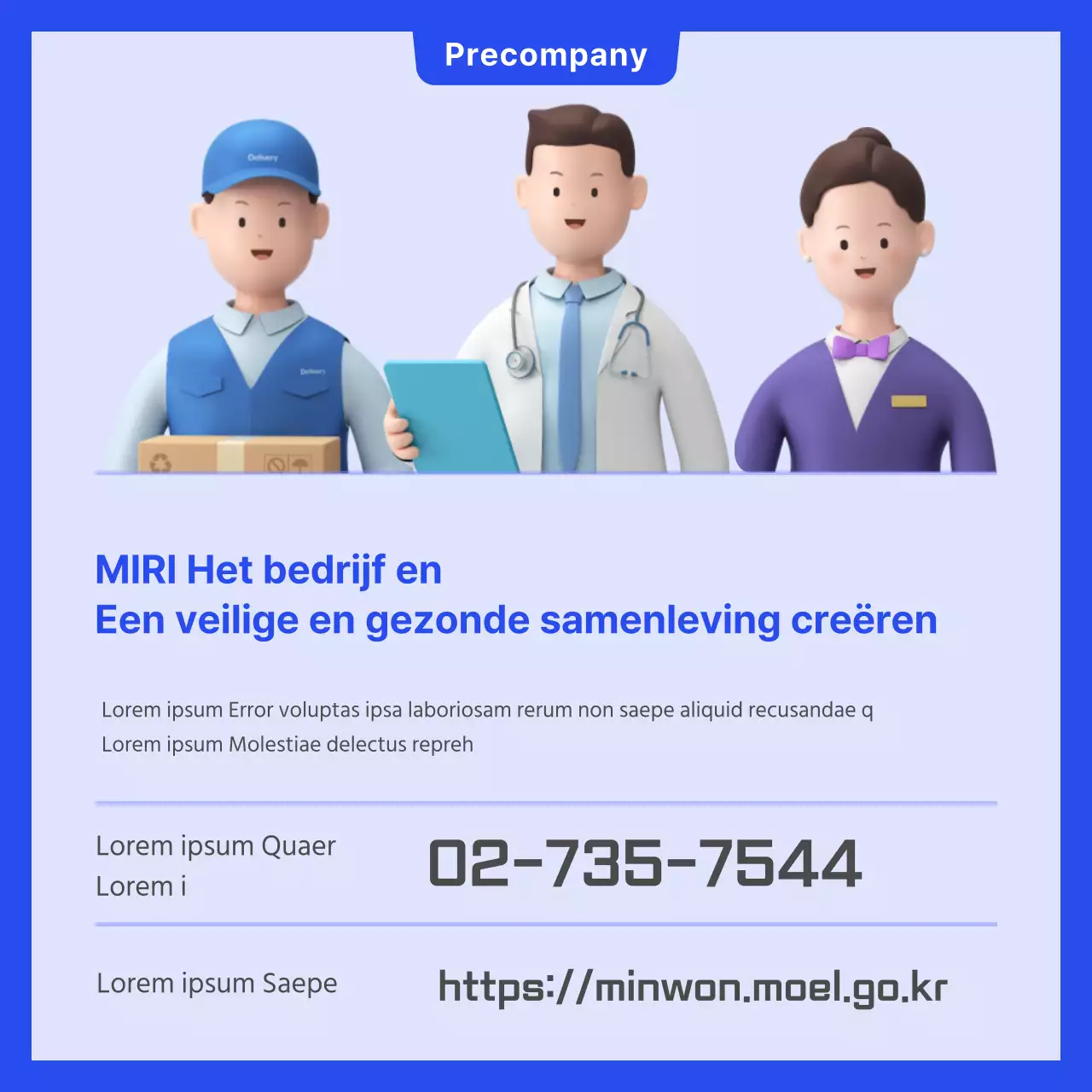 Blue Simple Workplace Seksuele Intimidatie Training KaartNieuws