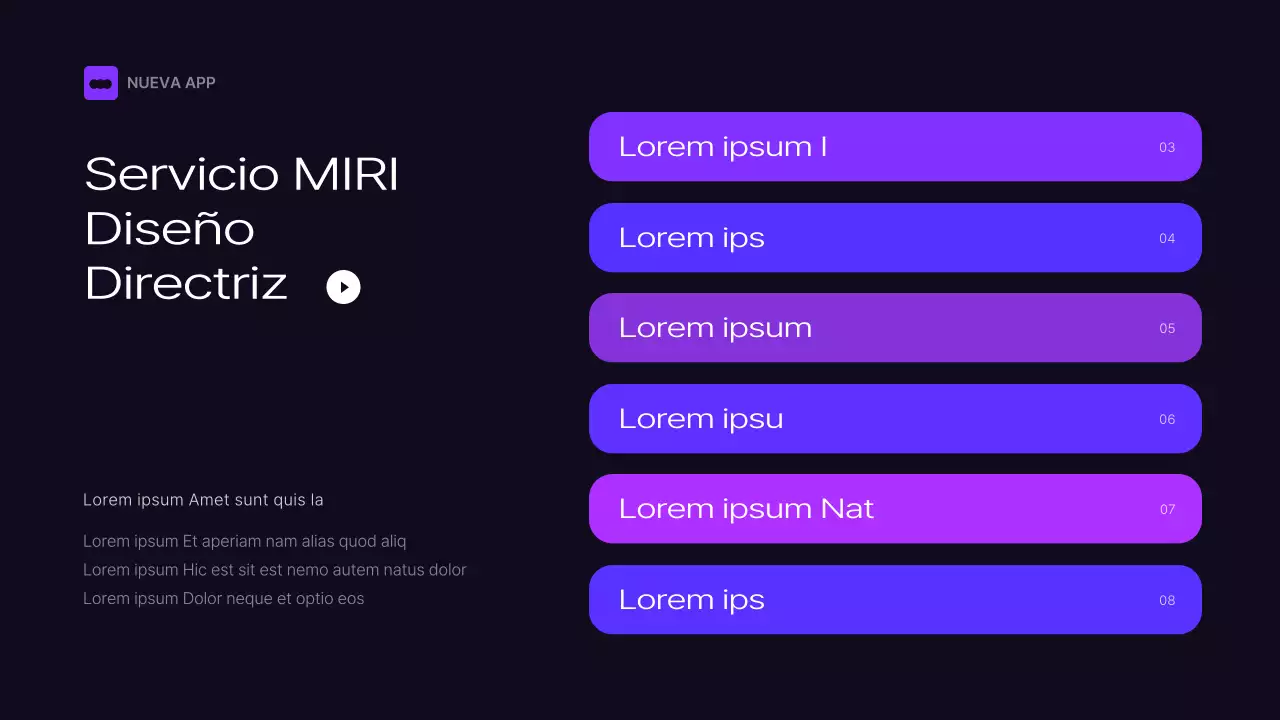 Directrices de la marca negro y morado