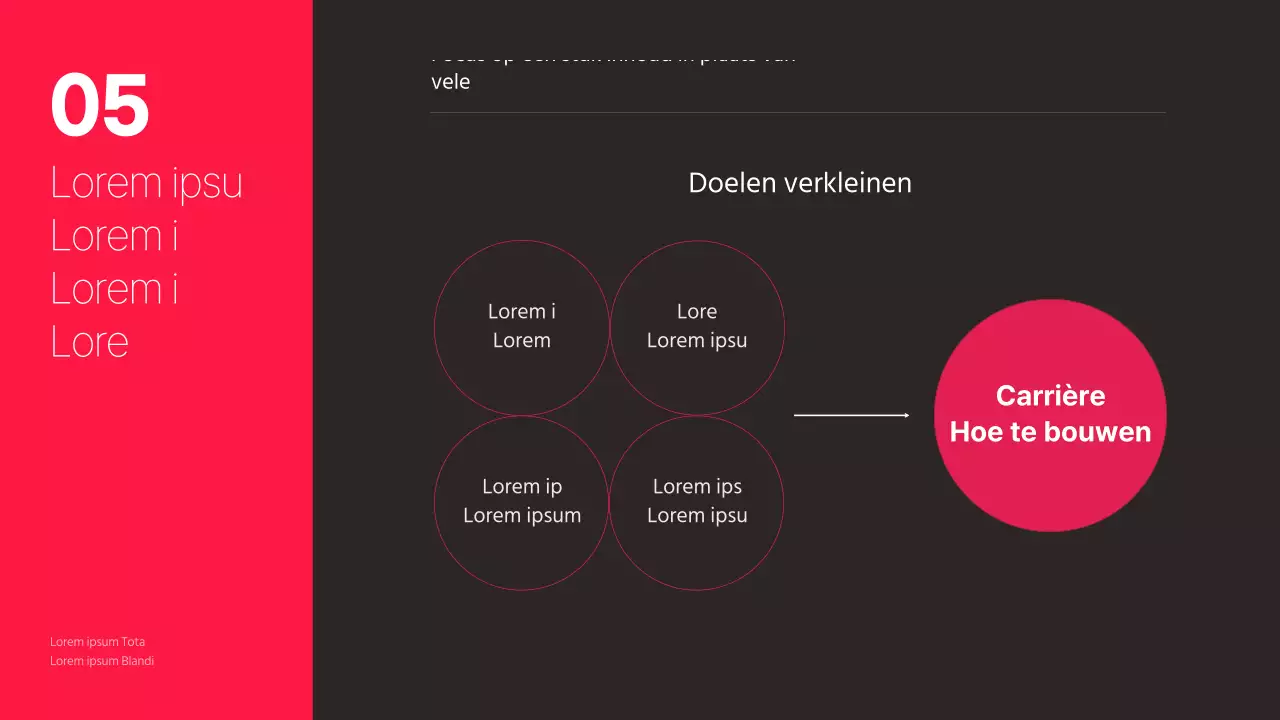 Personal branding strategiethema met zwarte achtergrond en warmroze accenten