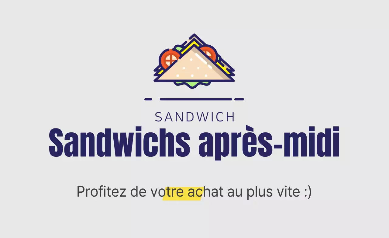 Sandwichs de l'après-midi