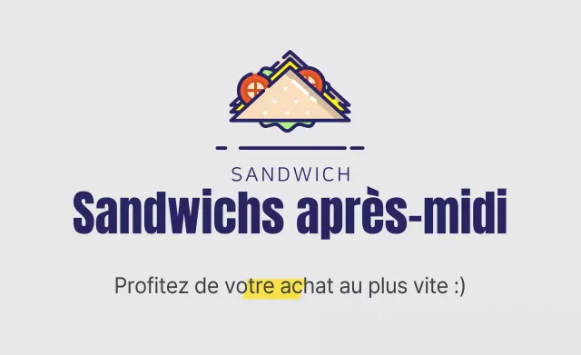 Sandwichs de l'après-midi