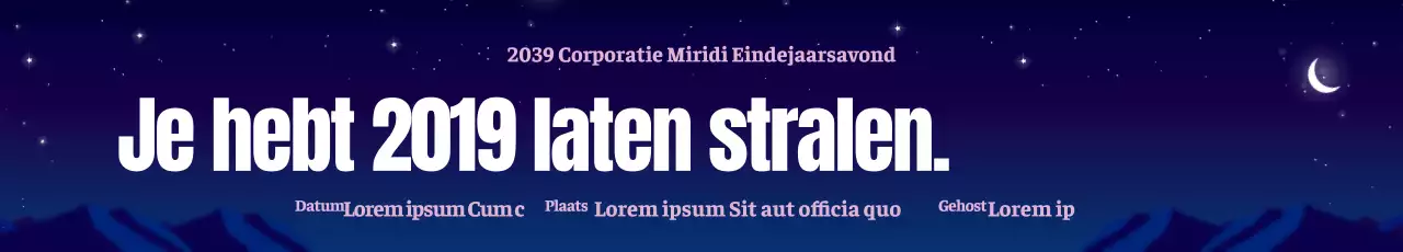 Laat je nacht sprankelen