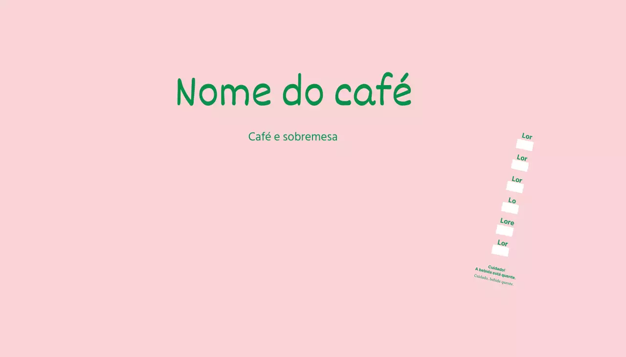Rosa Verde Letras inglesas bem definidas