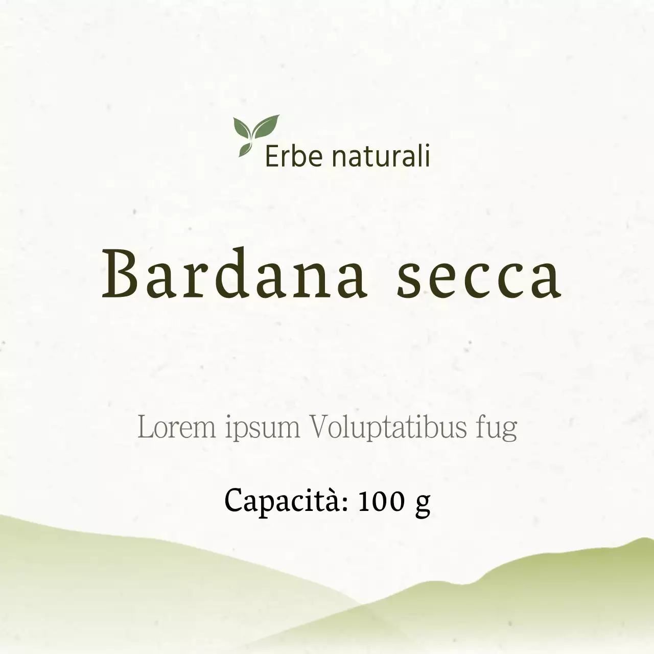 Bardana secca