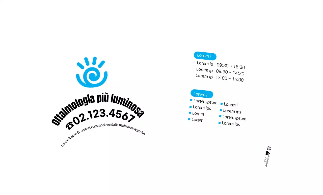 Ospedale Bianco Blu Semplice Oftalmologia