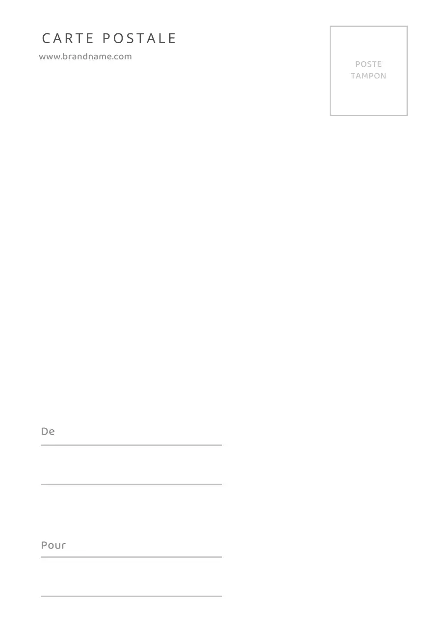 Carte postale simple Poster avec photographie de paysage