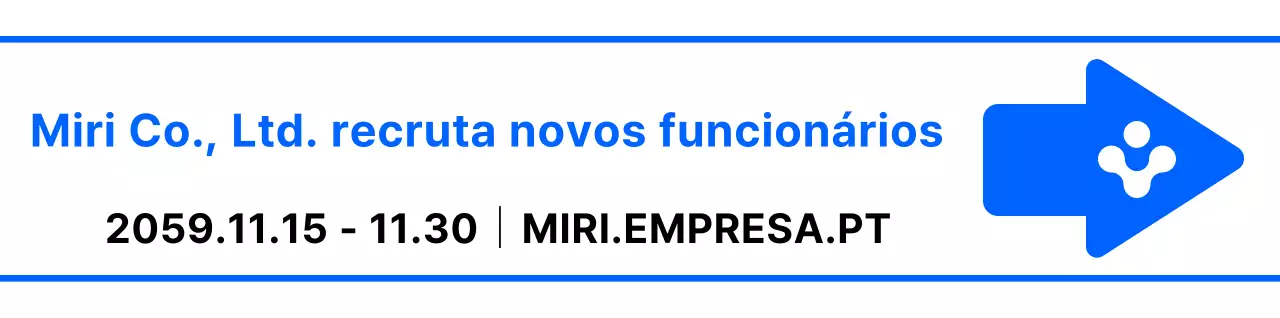 Ícones de setas e frases de texto simples e modernos, em azul e branco Estilo de apresentação Direcções para a entrevista de contratação de novos funcionários