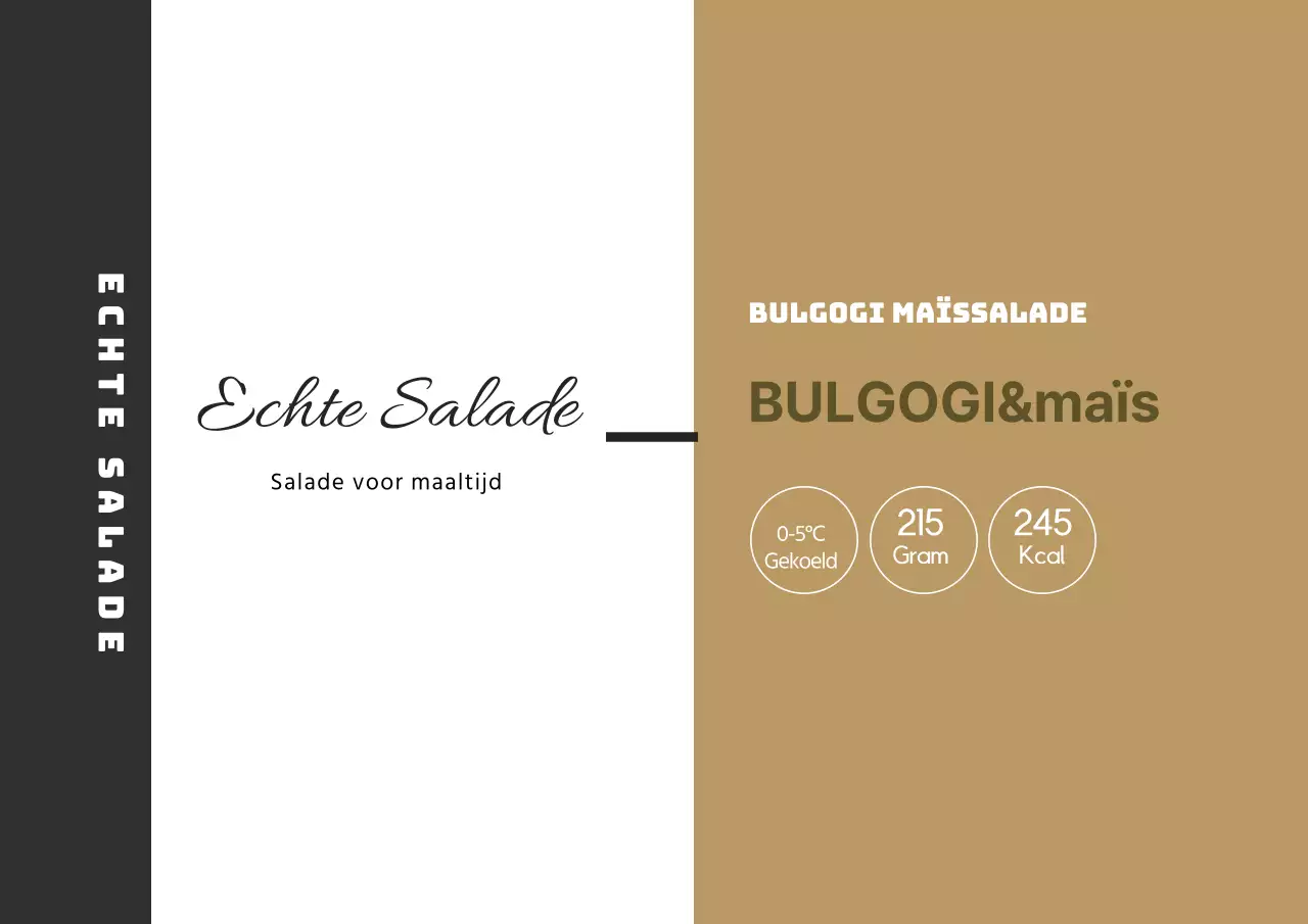 Beige zwart geïllustreerd sla etiket
