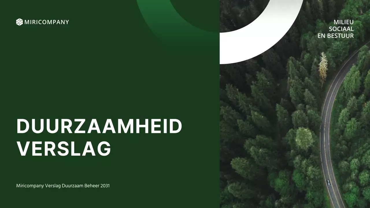 Ecoconcept's ESG-rapport in het groen