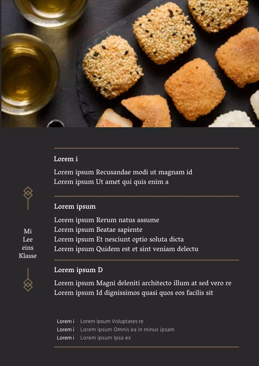 Schwarze traditionelle japanische Süßigkeiten Mochi Werbekarte Postkarte