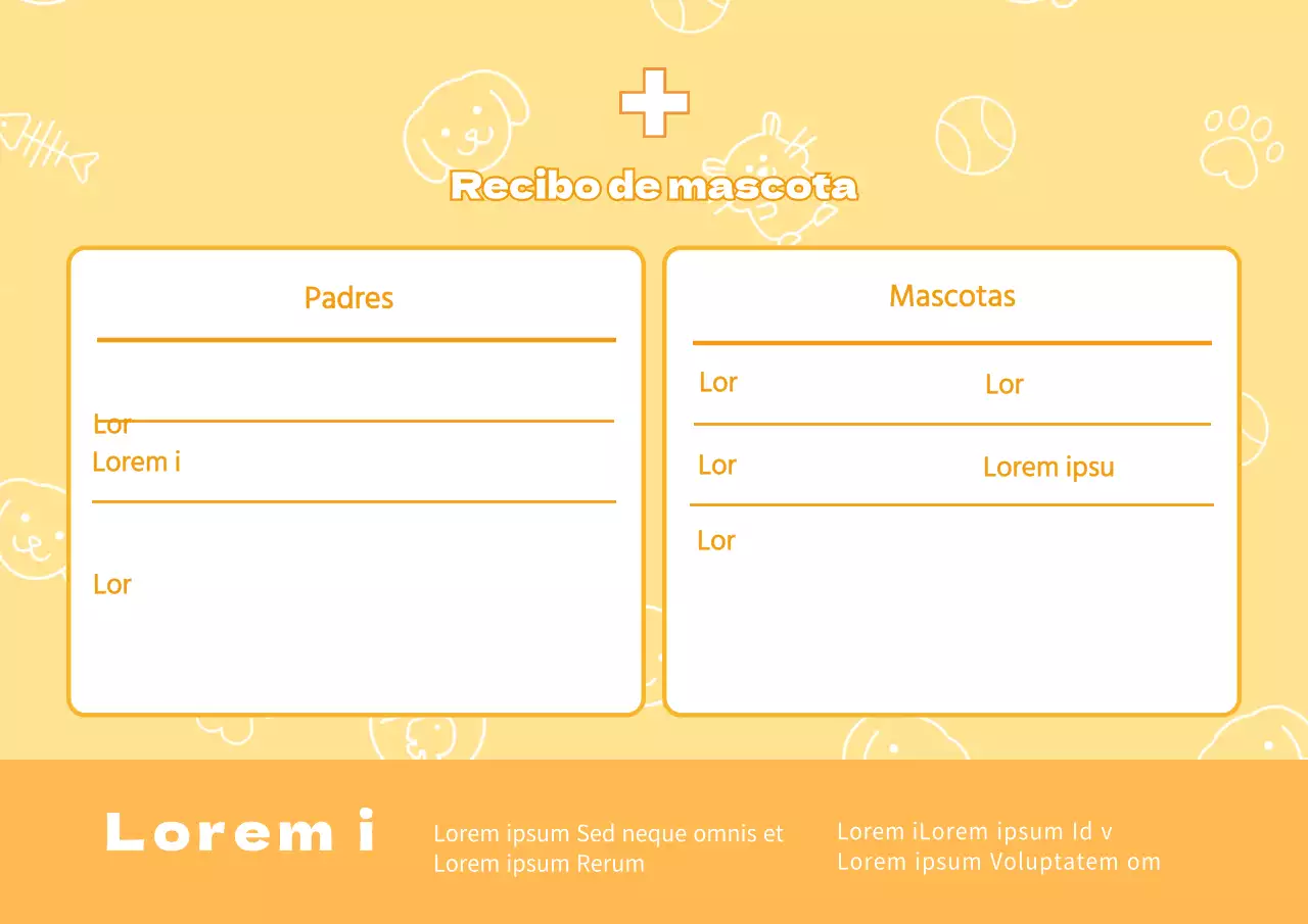 Recibo de mascota