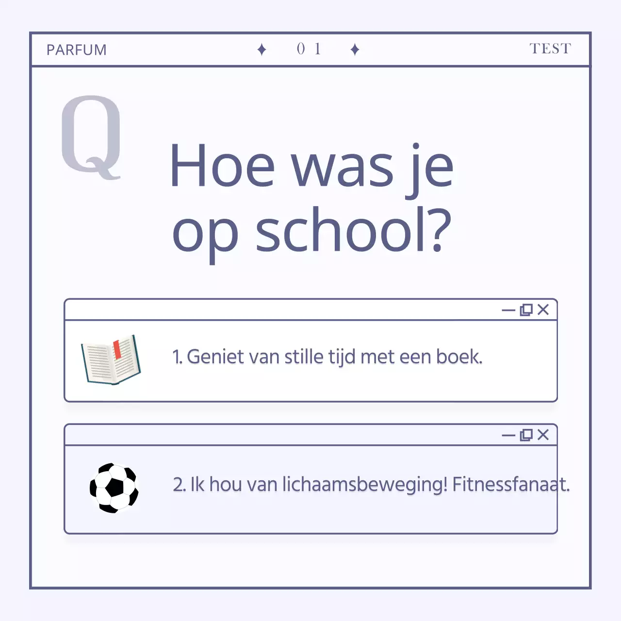 Eenvoudige gepersonaliseerde parfum testkaartNieuws ontwerp