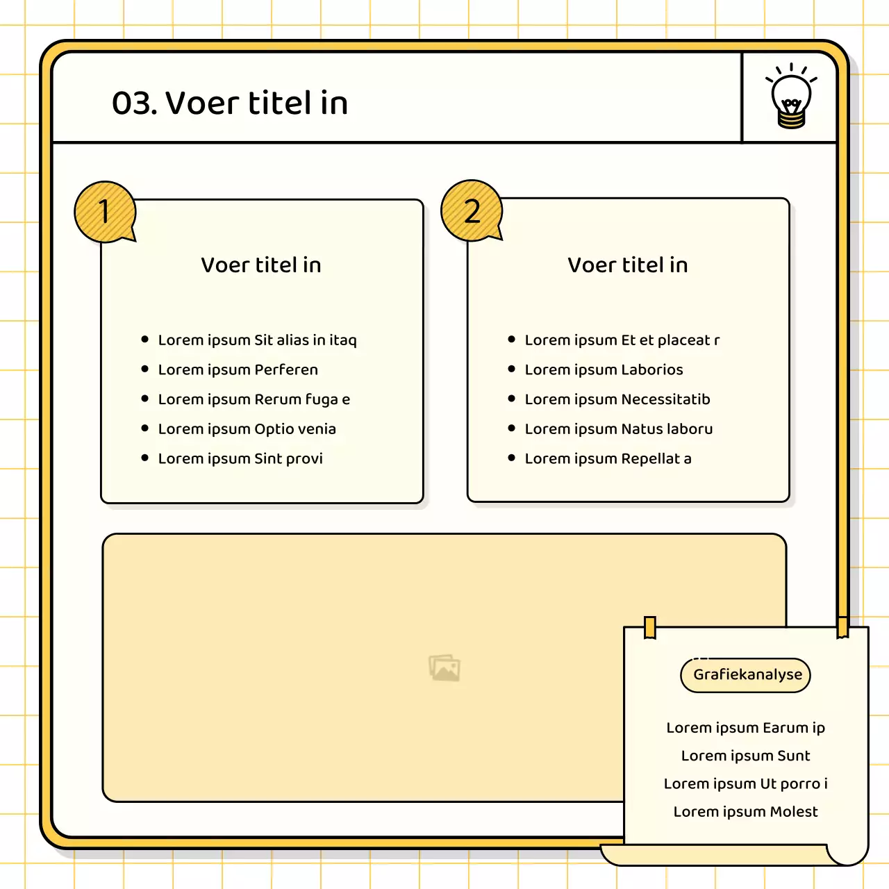 Basis presentatieset in geel en chartreuse