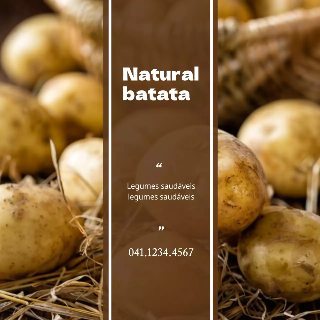 Batatas naturais