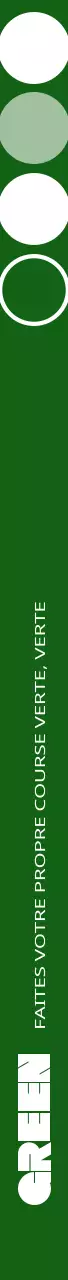 Articles écologiques pour les marathons de course à pied, avec des formes simples vertes et blanches.