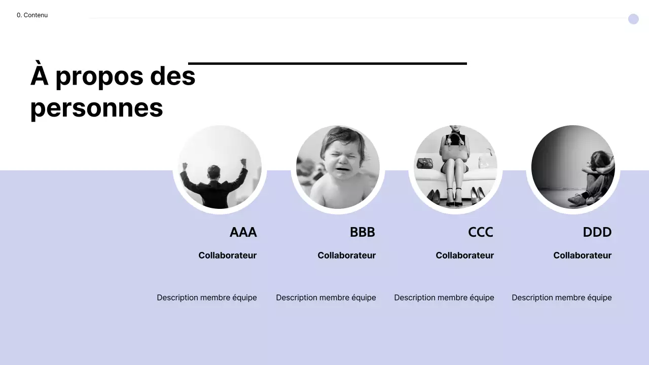 Présentations de base