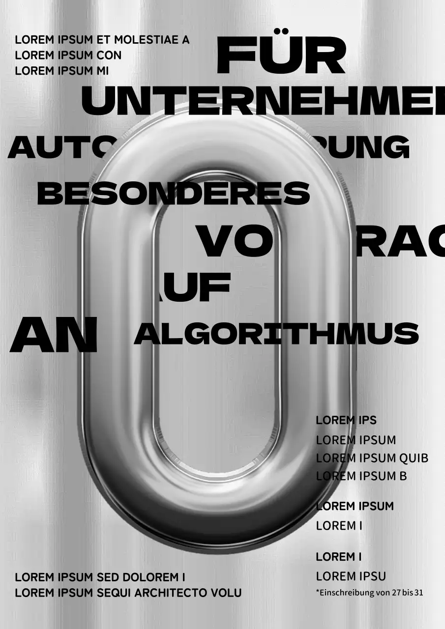 Algorithmischer Leitfaden für das Silbermetall 3D-Konzept