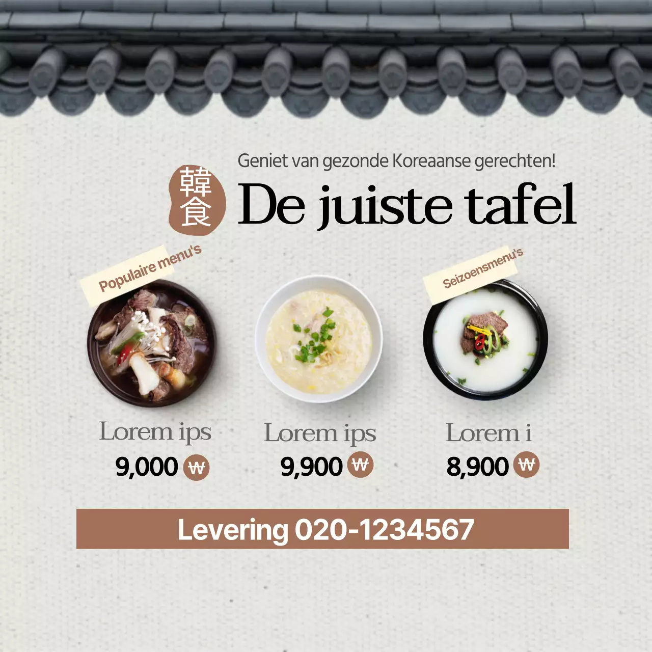 De juiste tafel