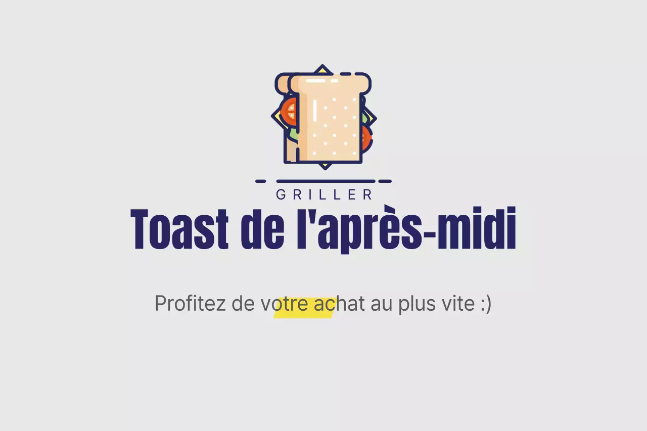 Toast de l'après-midi