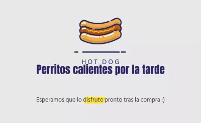 Perritos calientes por la tarde